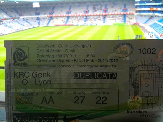 15Ã¢â€šÂ¬ pour un match amical et on aura même pas le droit à l'échauffement effectué sur un terrain annexe...